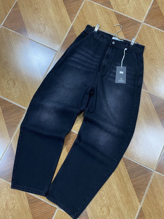 Джинси Flared Baggy широкі беггі джинси чорного кольору