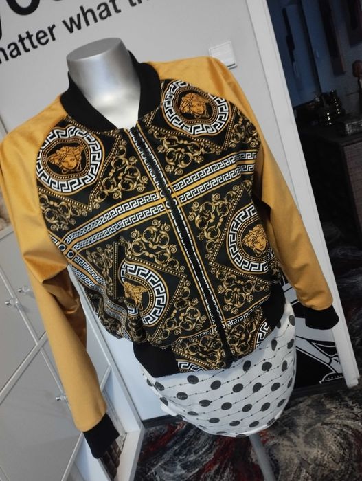 Kurtka bomberka welurowa,nowa rozm L-XL