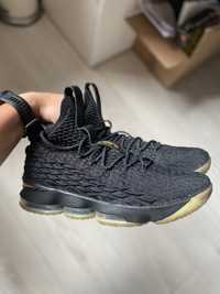 Buty sportowe do koszykowki Nike Lebron XV czarne zlote