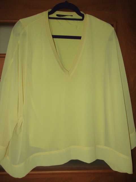 Bluzka żółta f. Zara r. L z podbiciem
