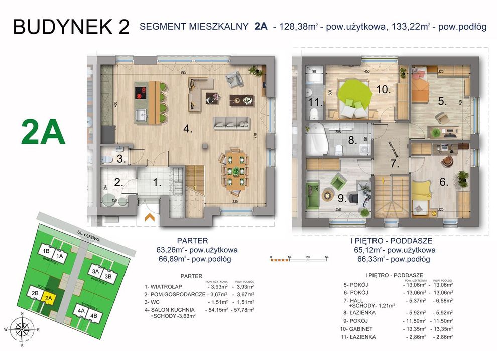 Dom w zabudowie bliźniaczej 128 m2