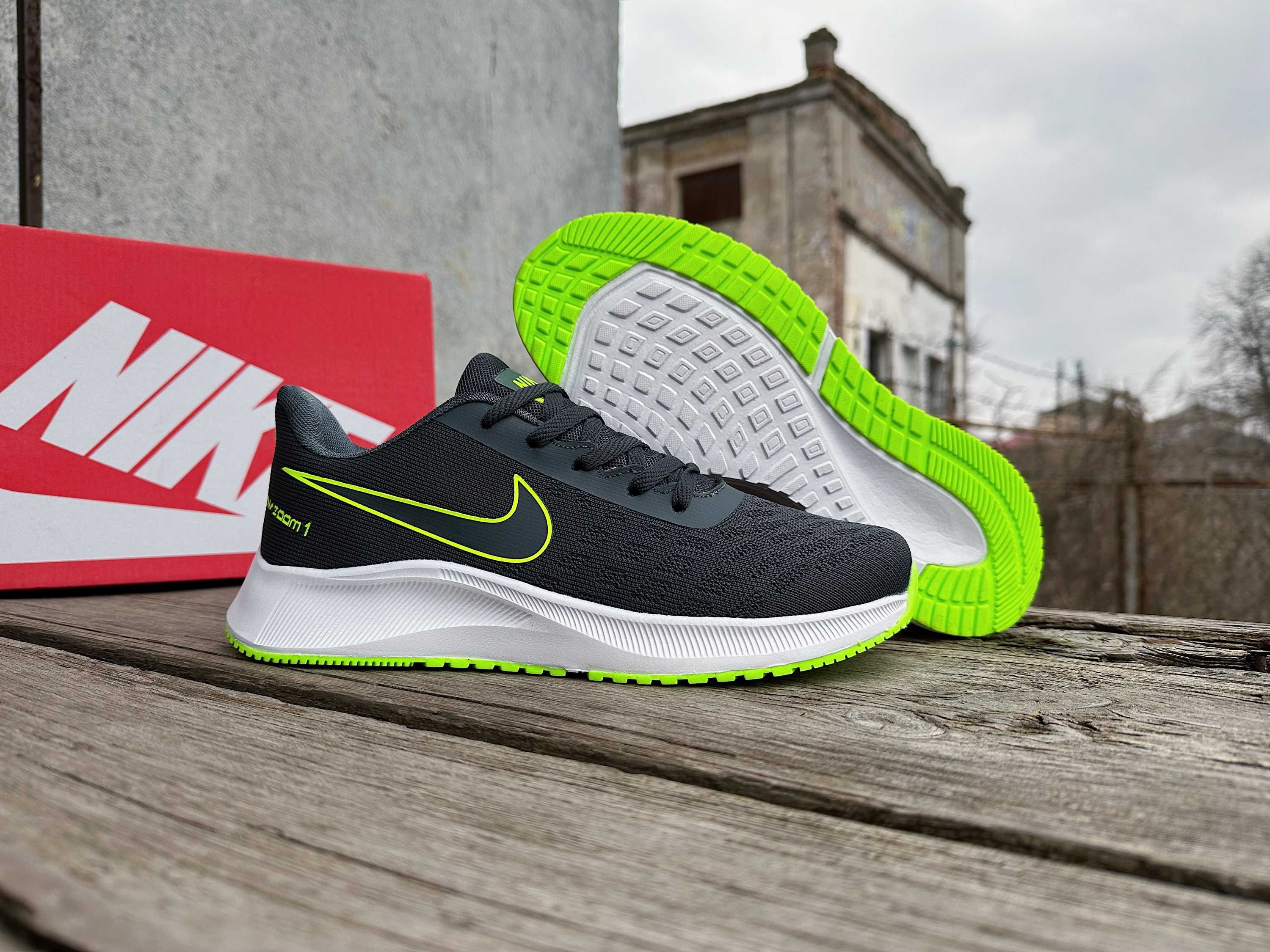 Мужские кроссовки Nike Zoom (4 цвета) размеры 41-46 сетка легкие