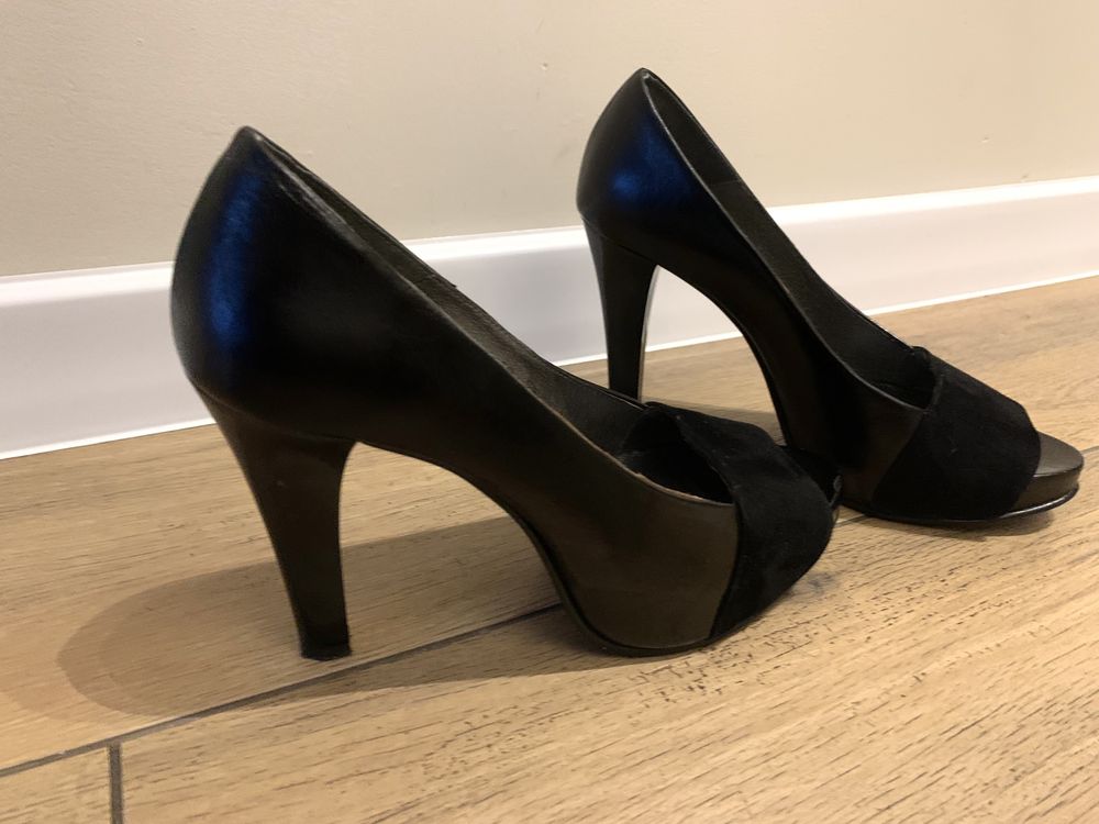 Buty jak  Nowe skórzane r. 37 damskie open toe