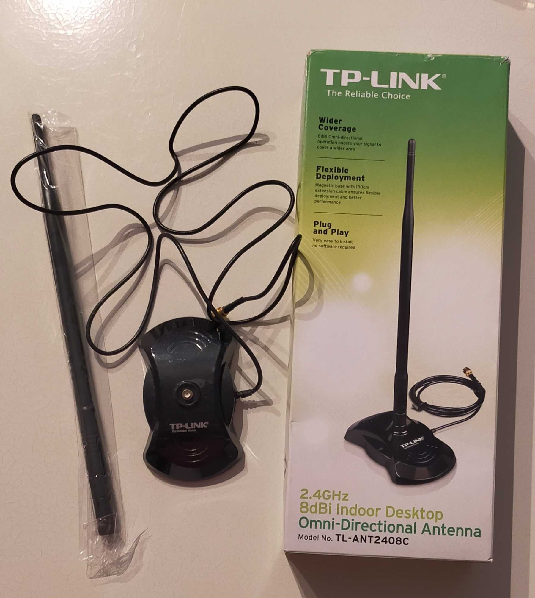 2 Antenas Omni-direcional Interna de mesa e 1 D-Link Adaptador