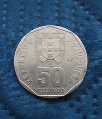 Portugalia. 50 escudos 1988 r. Statek