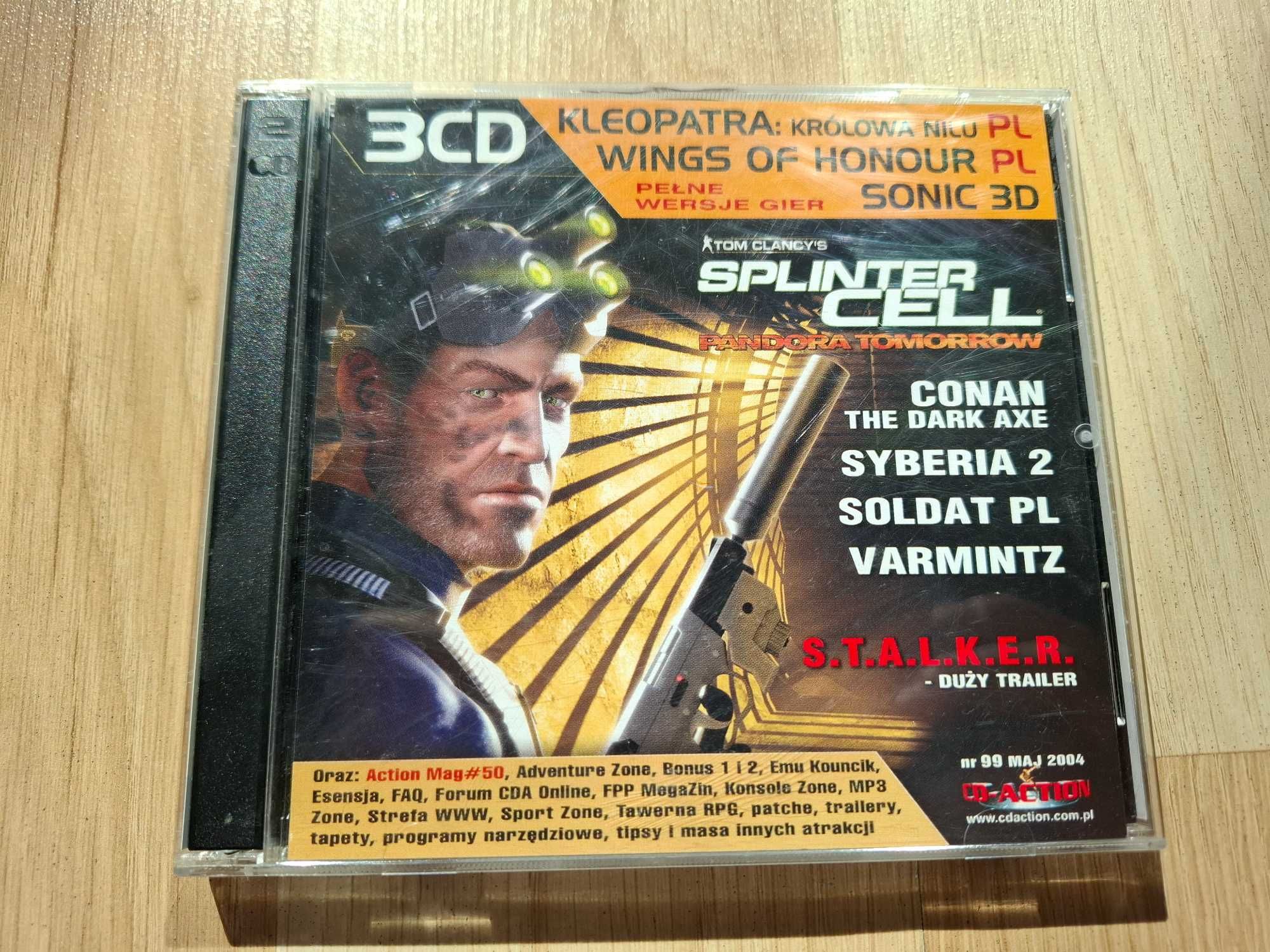 Kleopatra Królowa Nilu + Sonic 3D + Wings of Honour PC CD-Action 2004