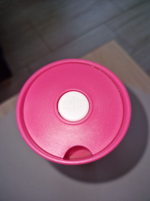 Kubek termiczny Amibition Iris kwiatowy stan bdb 340ml