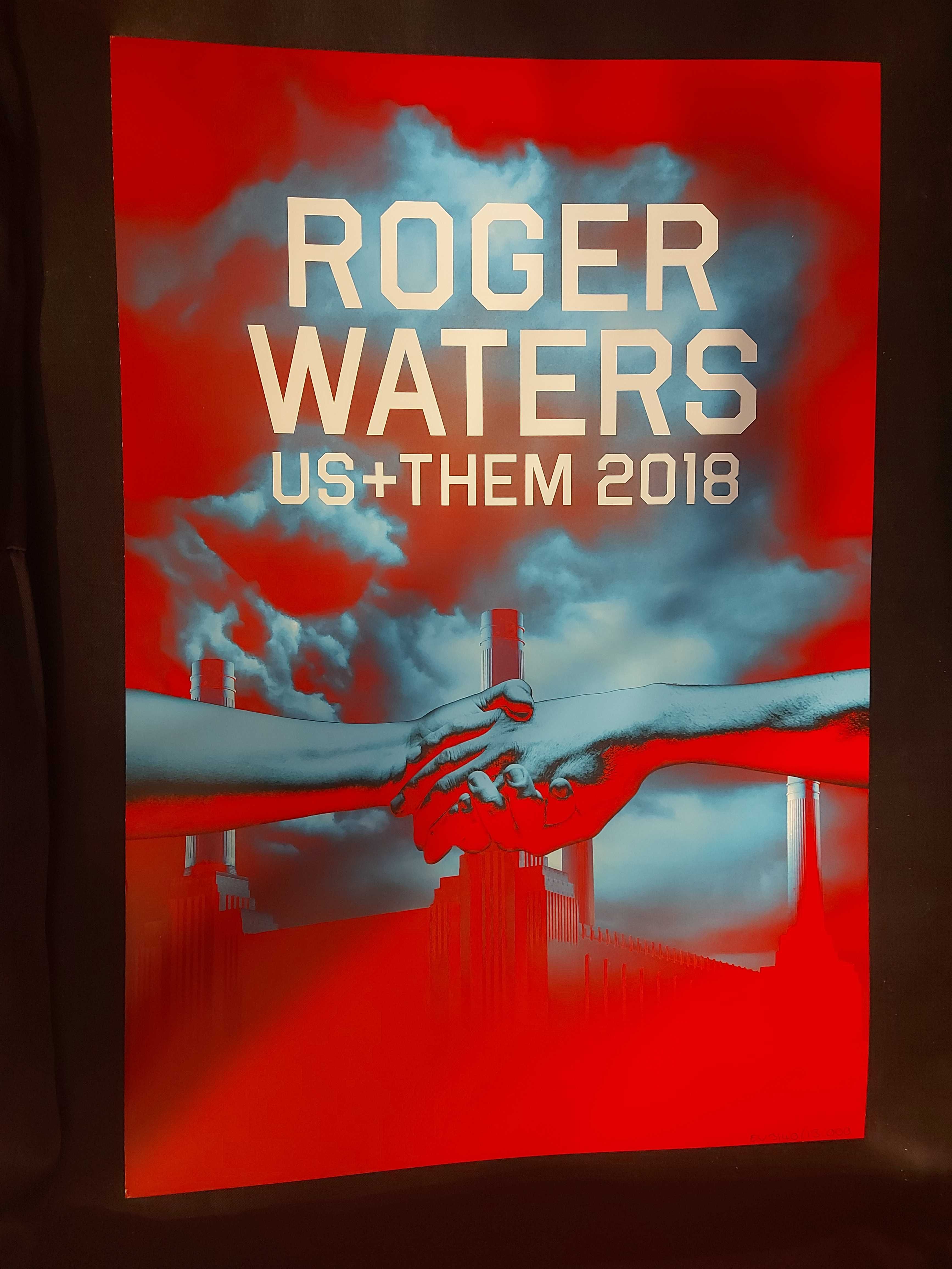 Plakaty z koncertu Roger Waters 2018 Us+Them