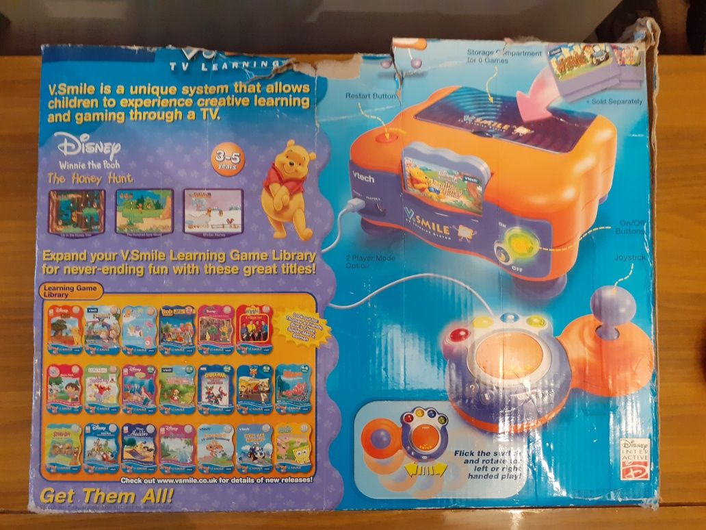 Vtech VSmile TV игровая консоль + 1 контроллёр + 3 картриджа