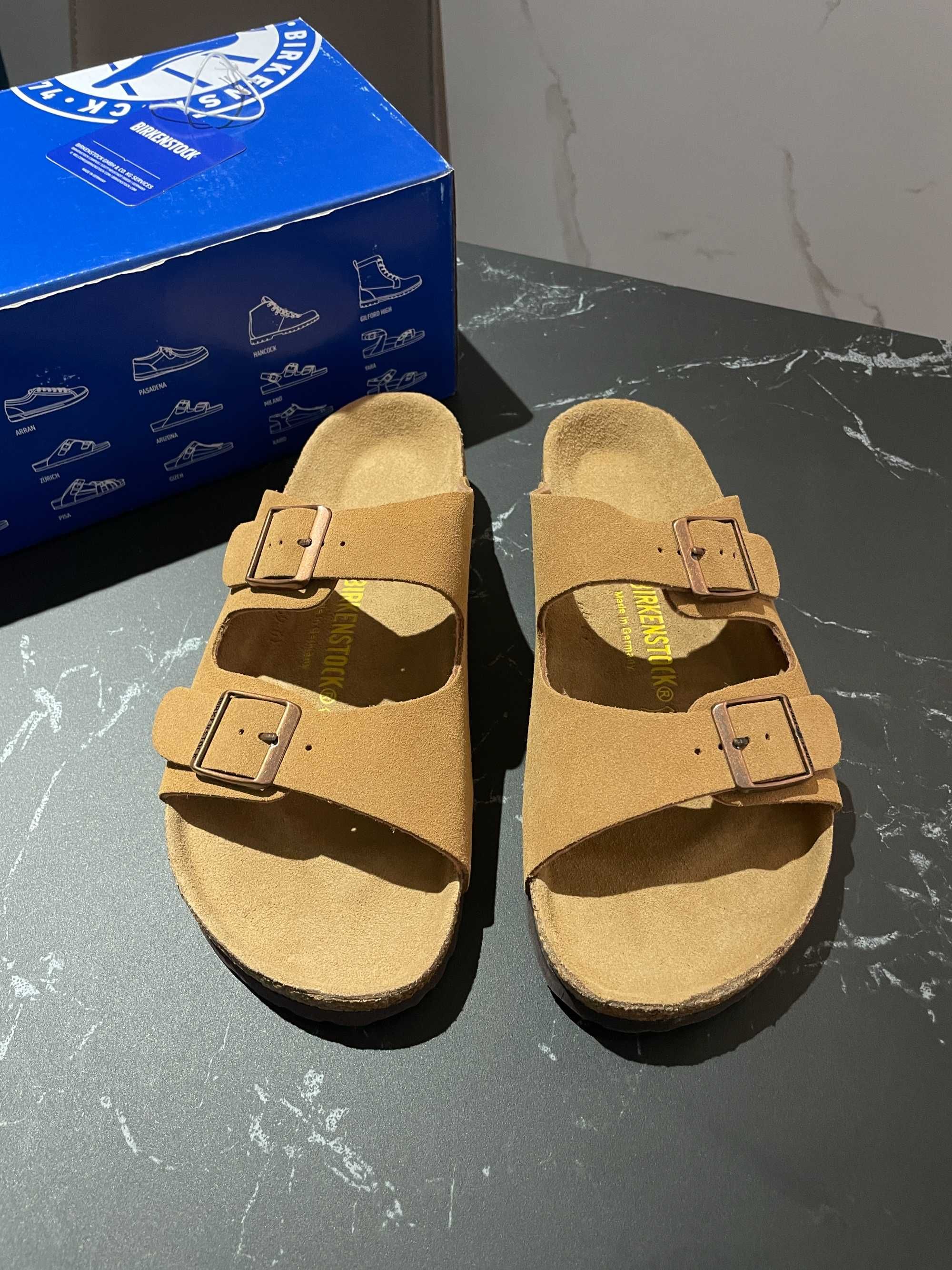 BIRKENSTOCK Arizona Kapcie w curry Rozmiar 40