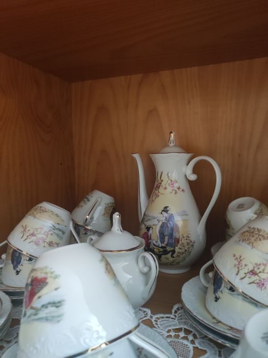 Serviço de chá e café em porcelana