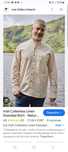 Чоловіча льняна сорочка Lee Valkey Ireland size L с воротником стойкой