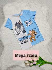 122 Tom i Jerry bluzka koszulka t-shirt krótki rękaw