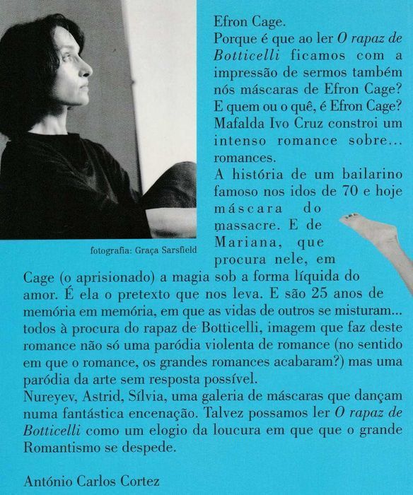 Livro O Rapaz de Botticelli de Mafalda Ivo Cruz  [Portes Grátis]