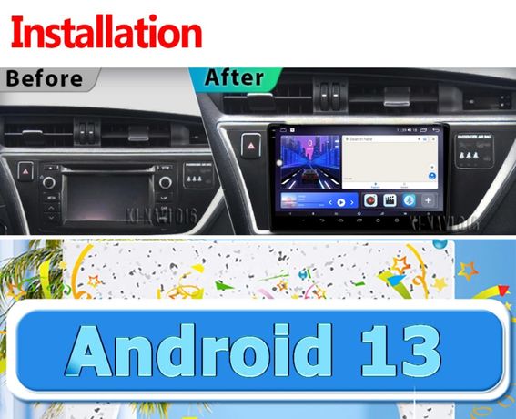 Radio samochodowe Android 13 - 10 cali   4G+64GB do Toyoty Auris 2014
