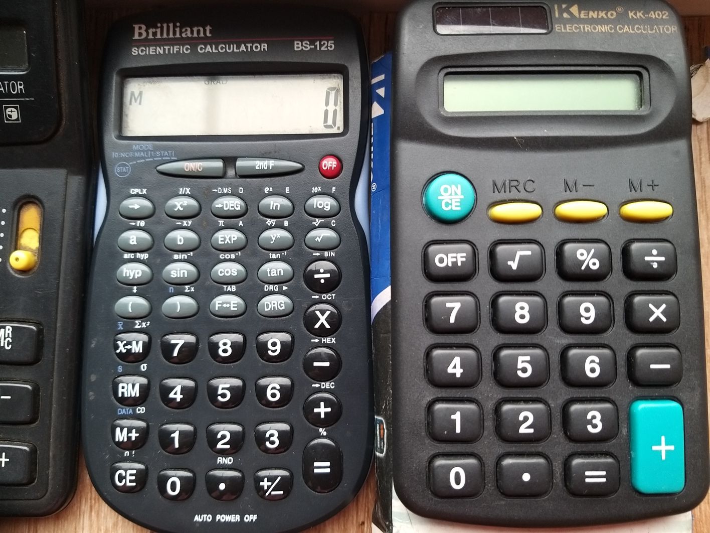 Калькуляторы  разные  рабочие