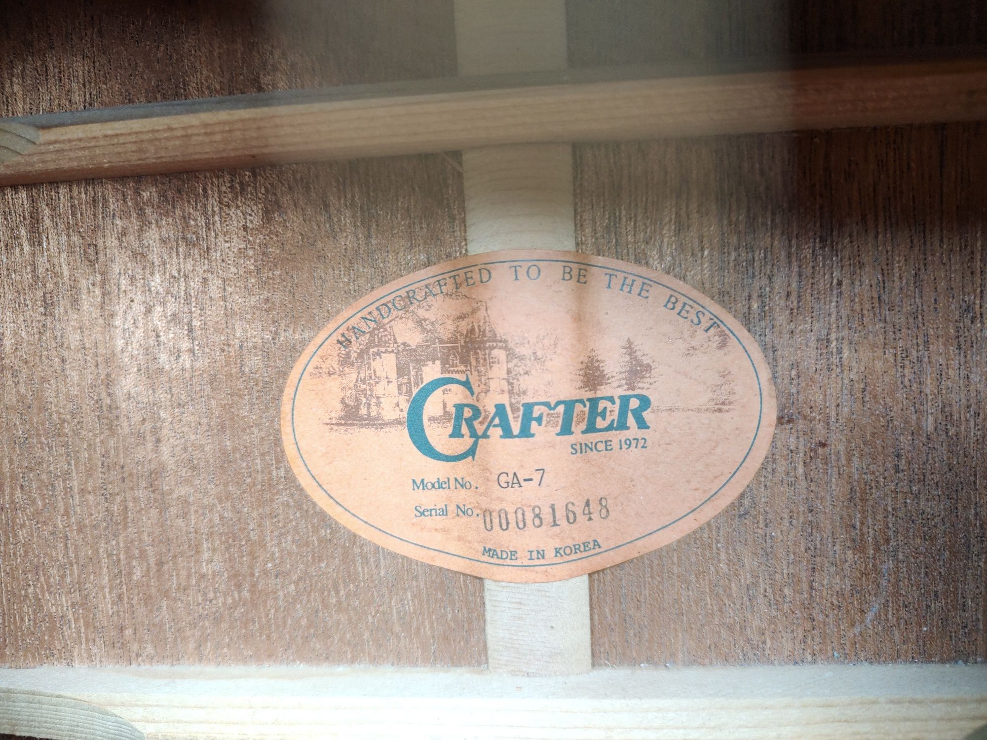 Crafter GA-7 gitara akustyczna Grand Auditorium Cudne brzmienie Piękna