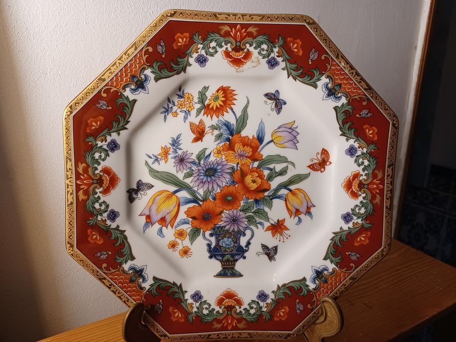 Prato decorativo porcelana japonesa