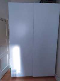 Ładna szafa ikea pax drzwi przesuwne białe 150x236 wyposażenie tanio