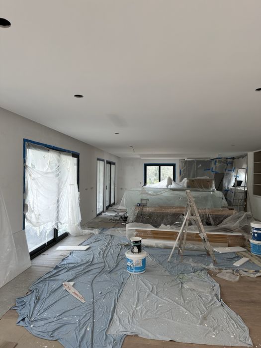 Faco trabalhos de trolha e pintura