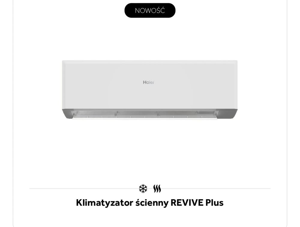 Klimatyzacja klimatyzator haier