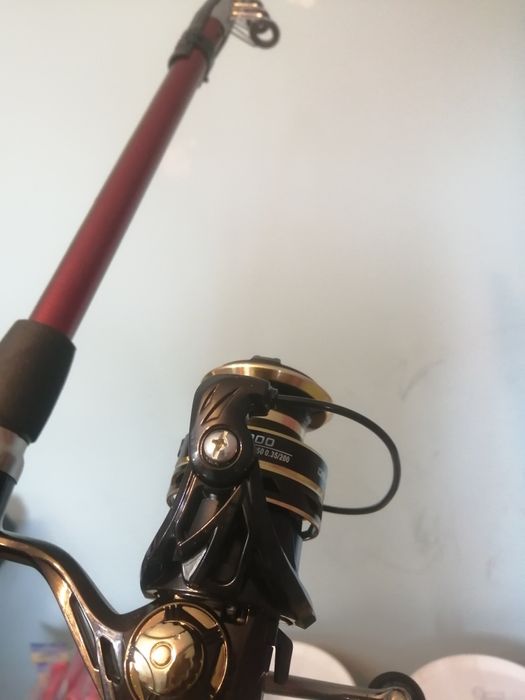 Wędka teleskopowa z kołowrotkiem 2.7m nowa