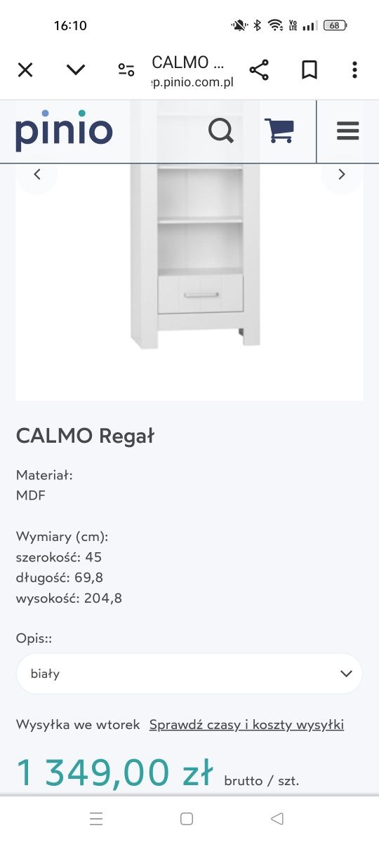 Komplet mebli niemowlęcych