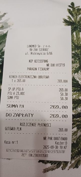 Niania elektroniczna z kamerą HD Gwarancja