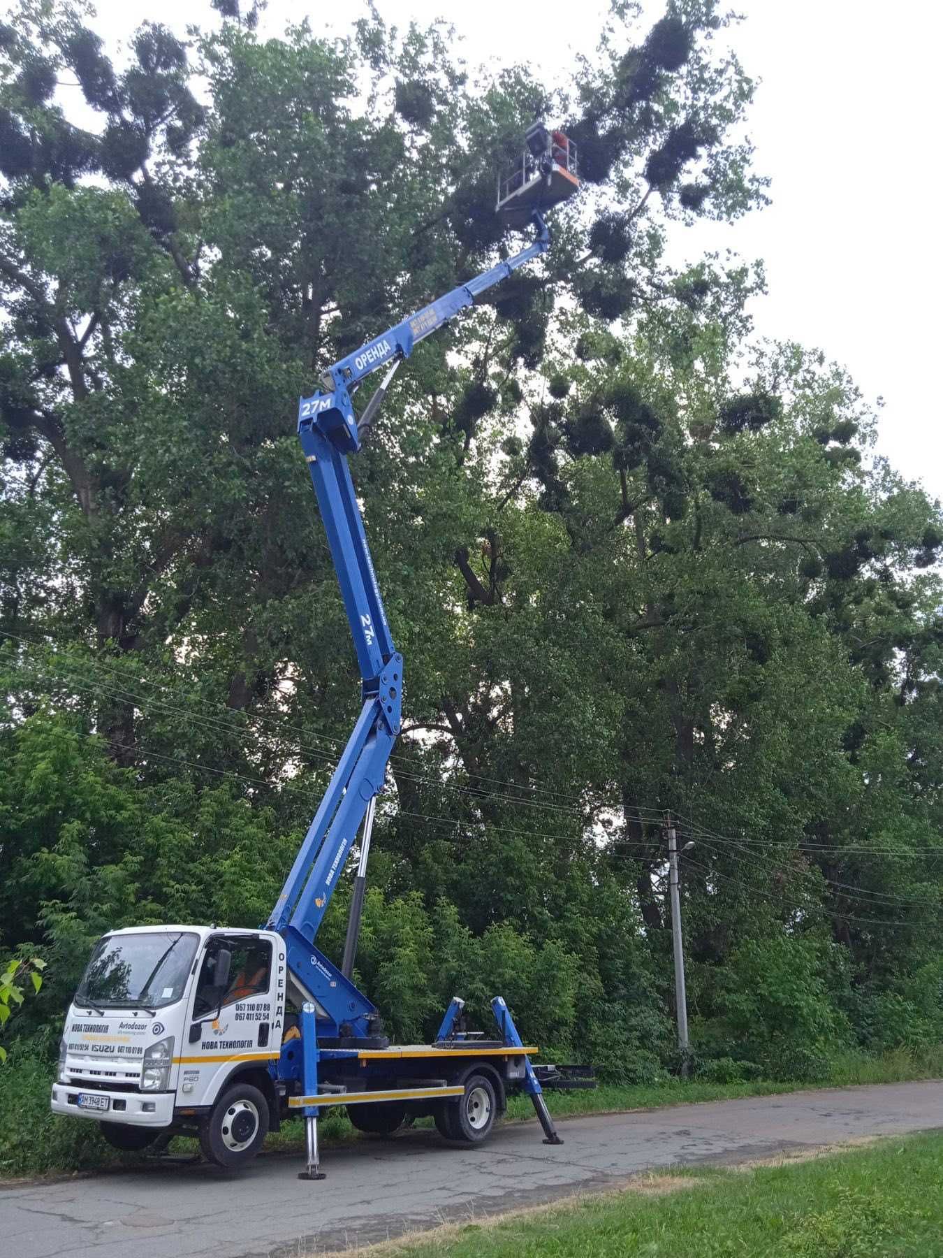 Послуги. Оренда автовишки 27м, 32м, 35м, 45м, 66м.