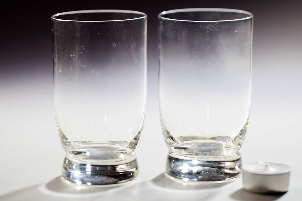 Szklanki duże (2 sztuki) grube dno cienkie ścianki pojemność 400ml