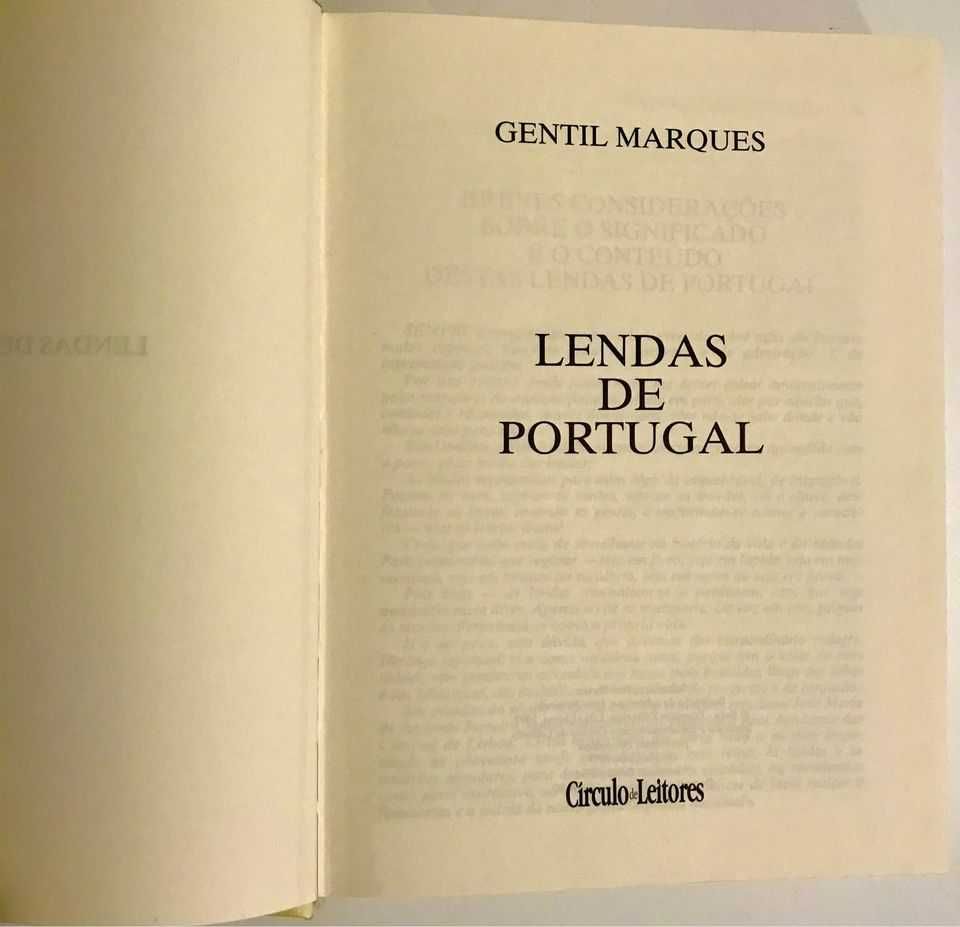 LENDAS DE PORTUGAL + ROMANCEIRO Gentil Marques + Almeida Garrett