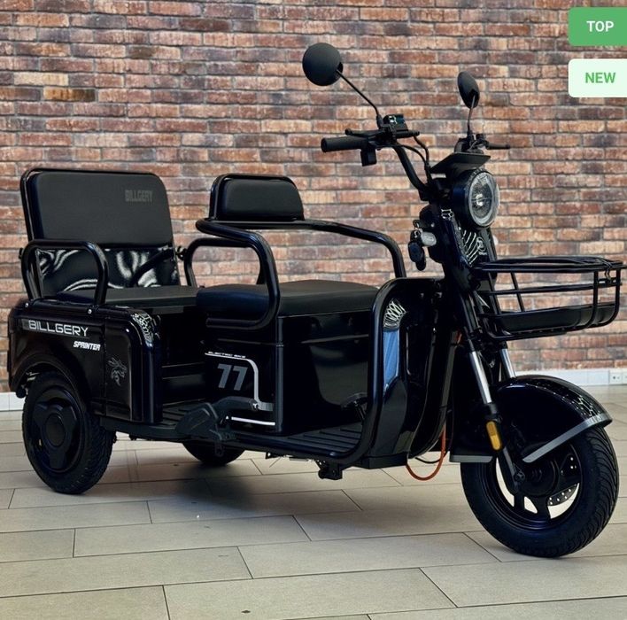 В наявності‼️Електричний трицикл  1200W-72V-23Ah