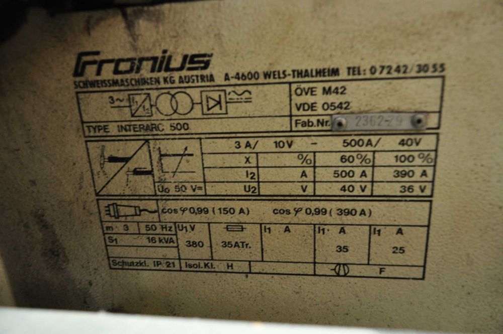 Spawarka Fronius Interarc 500