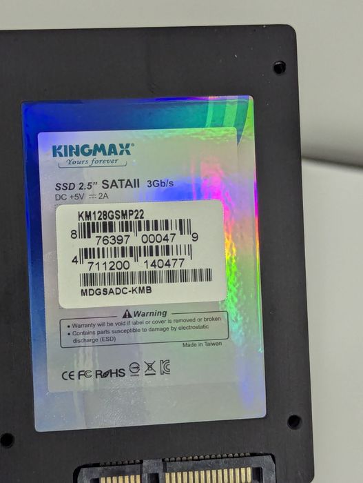 Samsung SSD 850 EVO 120 GB, Kingsmax 128 GB + пам'ять 8 GB