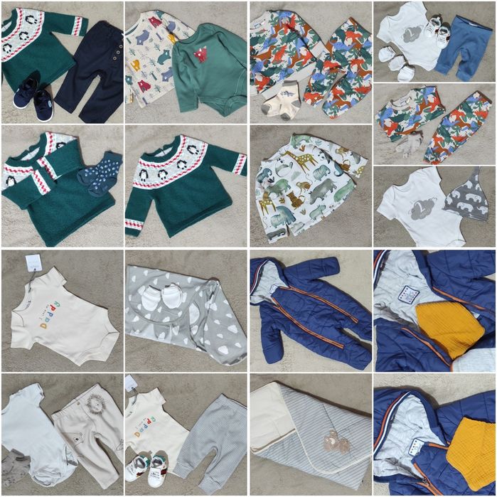 Newbie name it Next mega paka wyprawka synek 62-68