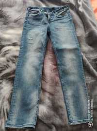 spodnie chłopięce dżins z dziurami r. 146 - C&A slim fit Denim