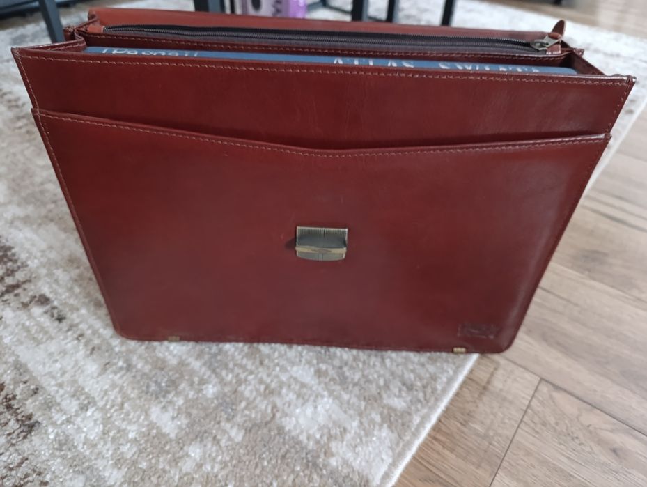 Teczka Aktówka skórzana męska