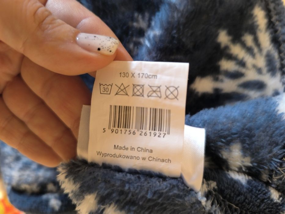 Koc świąteczny 2szt 130x170