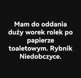 Oddam rolki po papierze toaletowym