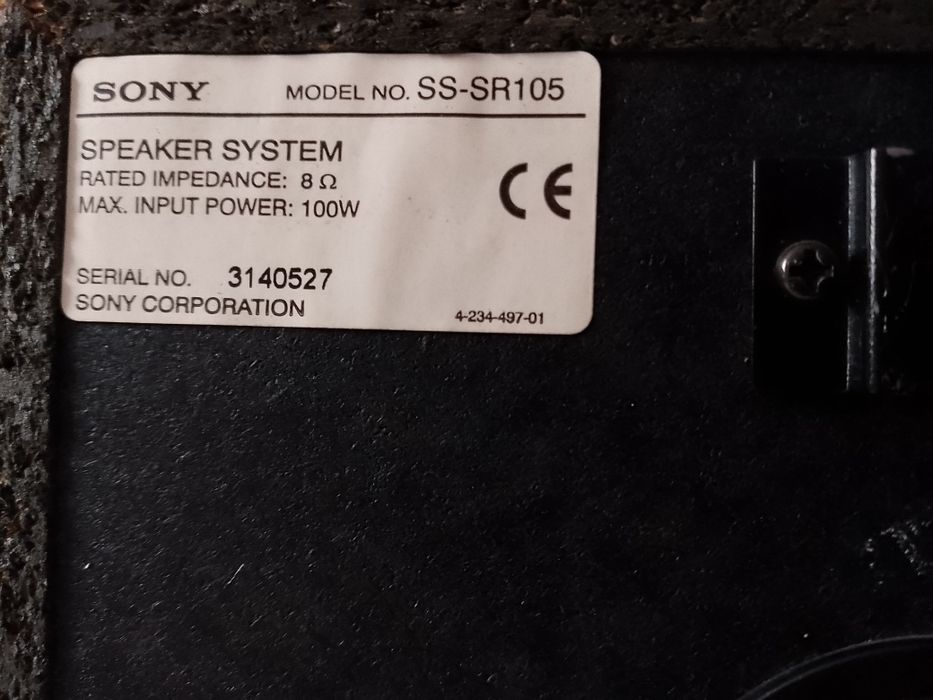 SONY głośniki, kolumny surround i center.