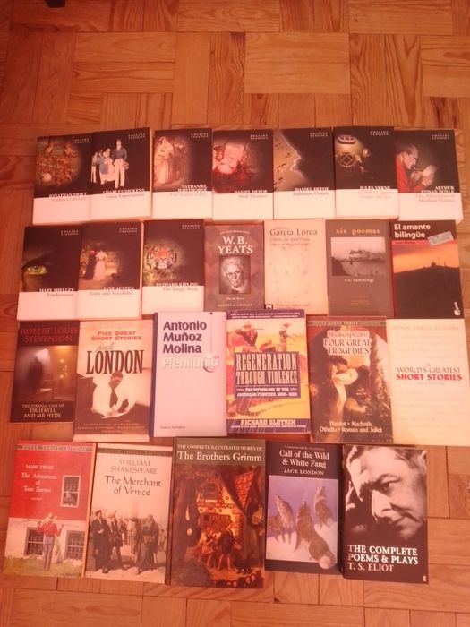 Livros em Inglês e Espanhol