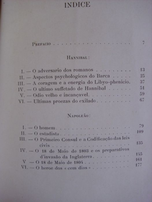 Hannibal e Napoleão de J. M. Pereira de Lima