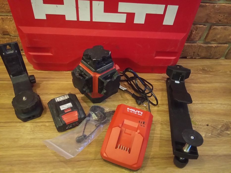 Hilti PM 30 -MG  zielony laser 3x 360 st uchwyt, zestaw
