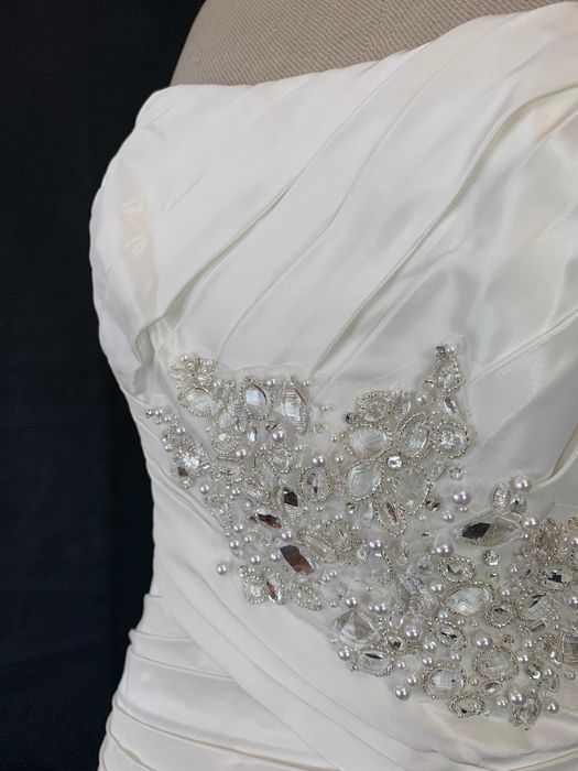 Nowa suknia ślubna księżniczka 40 L vintage cottagecore ivory glamour