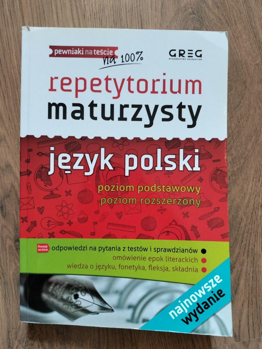 Repetytorium maturalne maturzysty Greg język polski
