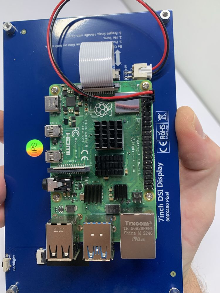 Raspberry Pi 4B + сенсорний ips екран 7"