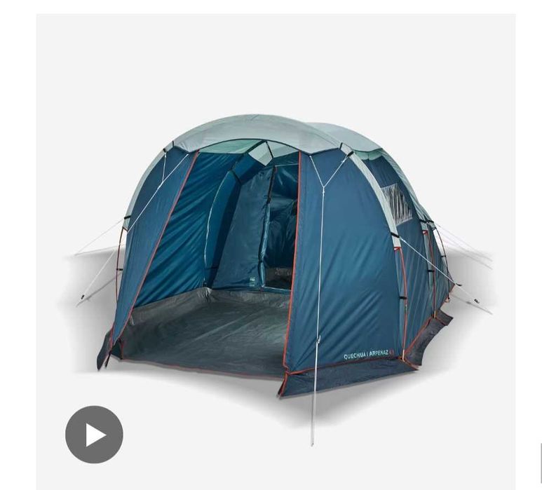 Tenda de camping. Usada uma única vez.