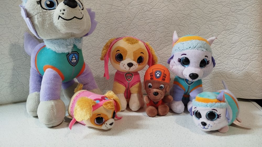 Эверест,Скай,Зума Щенячий патруль Оригинал мягкая игрушка