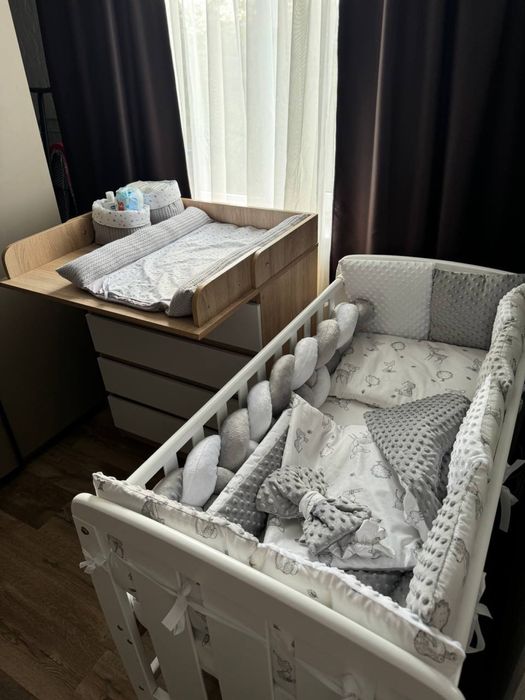 Приставная детская кроватка