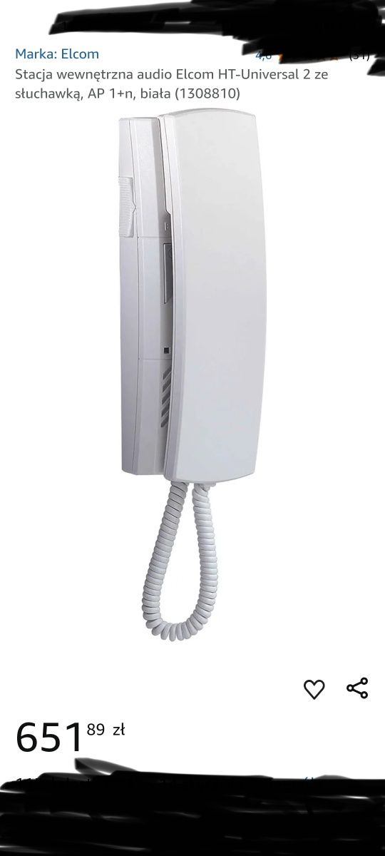 ELCOM stacja wewnętrzna audio